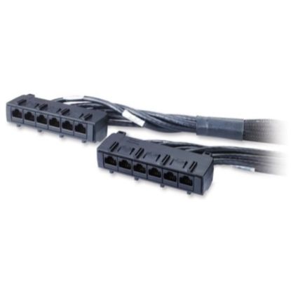 Picture of APC Cat. 6 UTP CMR Data Distribution Cable - RJ-45 Female - RJ-45 Female - 9ft - Black