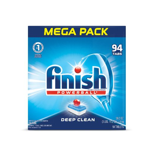 Picture of Finish Powerball Dishwasher Tabs, Fresh Scent, 59.2 Oz, Box Of 94 Tabs