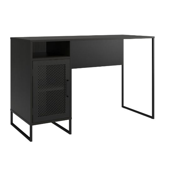 Picture of Ameriwood Home Purdue 48inW Single Pedestal Computer Desk, Black