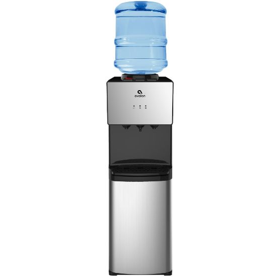 Picture of Avalon Top Loading Water Cooler Dispenser - 3 Temperature, Child Safety Lock, Innovative Design, UL/Energy Star Approved- Stainless Steel