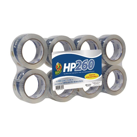 Picture of Duck HP260 Packaging Tape, 1-7/8in x 60 Yd., Clear, Pack Of 8 Rolls