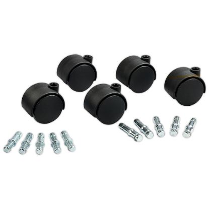 Picture of Get It Movin Hard-Wheel Casters For Metal Bases On Carpeted Floors, Pack Of 5