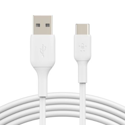 Picture of Belkin BoostCharge USB-A To USB-C PVC Cable (2M/6.6ft), White