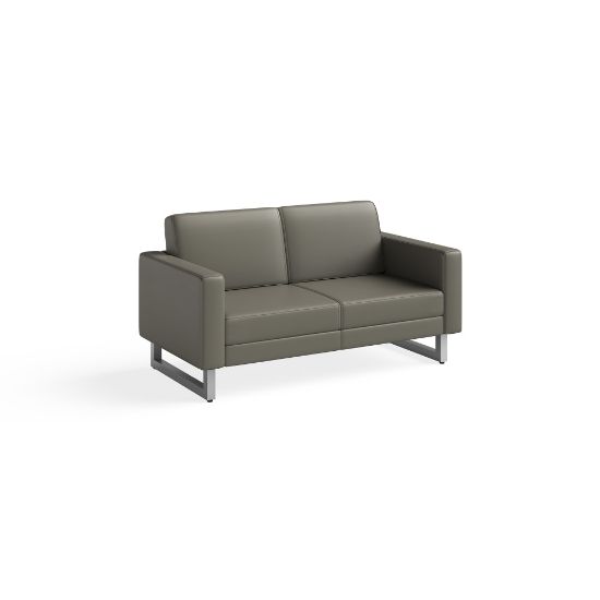 Picture of Safco Mirella Lounge Settee, Gray/Silver