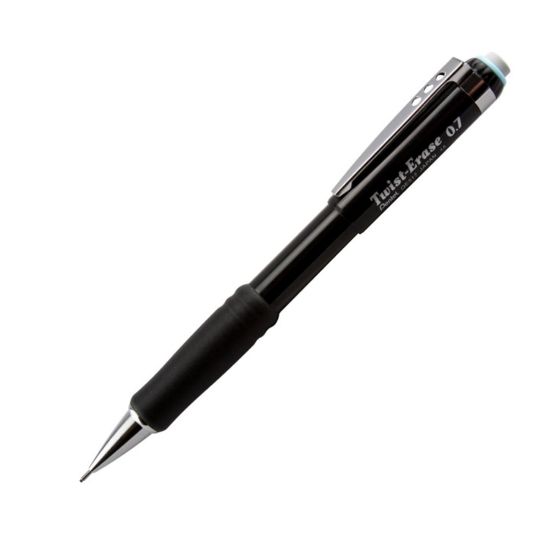 Picture of Pentel Twist-Erase III Mechanical Pencil, 0.7mm, #2 Lead, Black Barrel