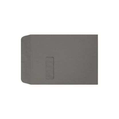 Picture of LUX #9 1/2 Open-End Window Envelopes, Top Left Window, Self-Adhesive, Smoke, Pack Of 250