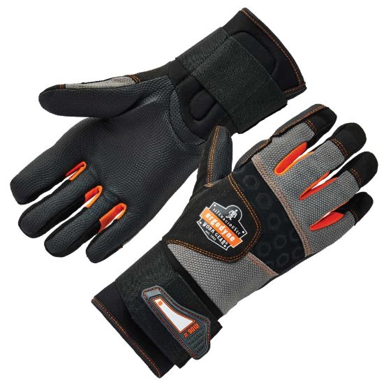 Picture of Ergodyne ProFlex 9012 Certified Anti-Vibration Gloves With Wrist Support, XXL, Black