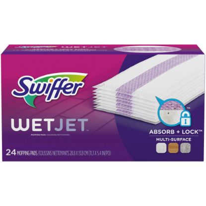 Picture of Swiffer WetJet System Refill Cloths, 14in x 3in, 24 Cloths Per Pack, Box Of 4 Packs