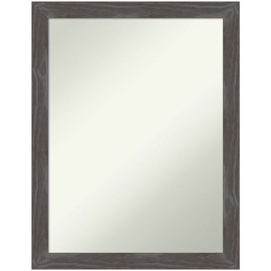 Picture of Amanti Art Non-Beveled Rectangle Wood-Framed Bathroom Wall Mirror, 27in x 21in, Woodridge Rustic Gray