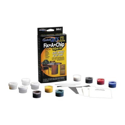 Picture of ReStor-it Quick20 Fix-A-Chip Repair Kit, 7 Intermixable Colors, Mixing Cup, Applicator, Color Mixing Guide