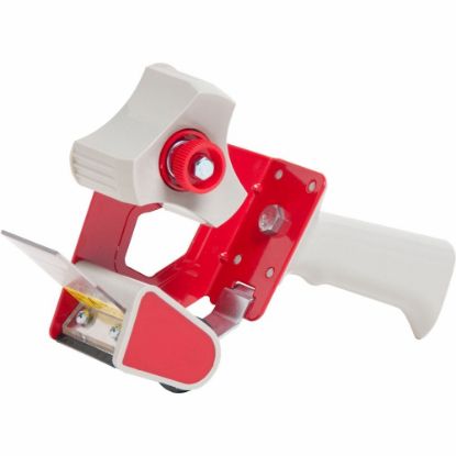 Picture of Business Source Pistol Grip Tape Dispenser - 3in Core - Adjustable Tension Mechanism - Red - 1 Each