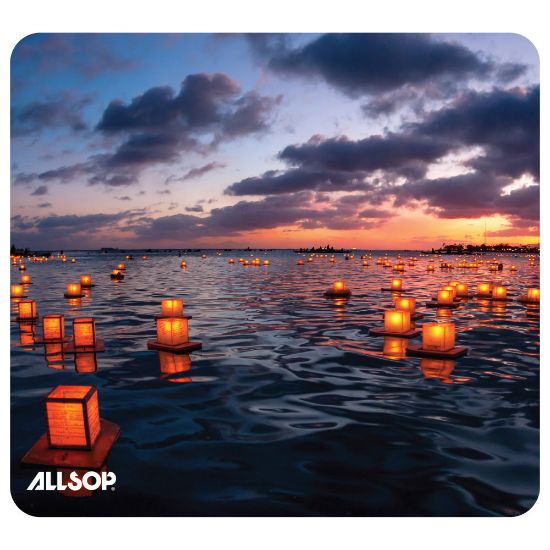 Picture of Allsop Naturesmart Mouse Pad, 8in x 8-3/4in, Lanterns