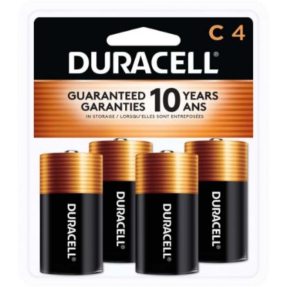 Picture of Duracell Coppertop C Alkaline Batteries, Pack Of 4