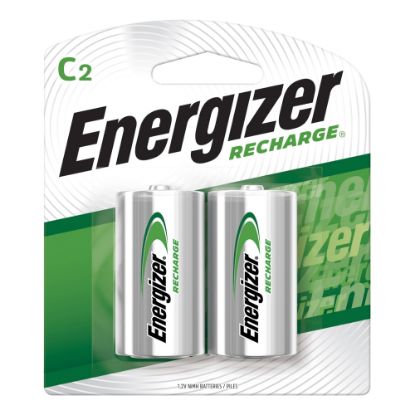 Picture of Energizer Rechargeable NiMH C Batteries, Pack Of 2