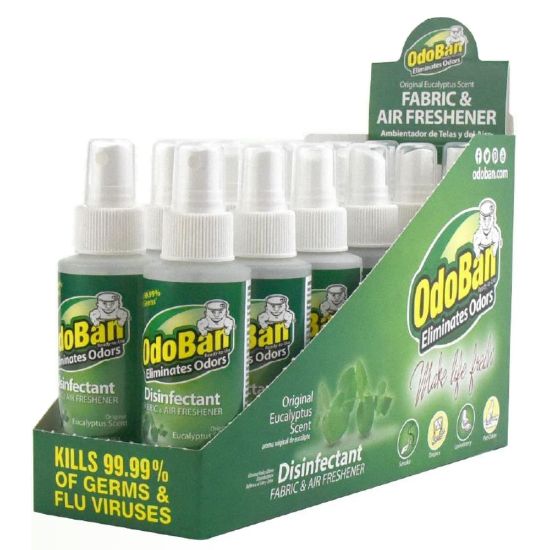 Picture of OdoBan Odor Eliminator Disinfectant Spray, Eucalyptus, 4 Oz, Pack Of 12 Bottles