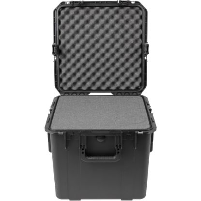 Picture of SKB Cases iSeries Protective Case With Cubed Foam Pull-And-Pluck, 17inH x 17inW x 15-3/4inD, Black