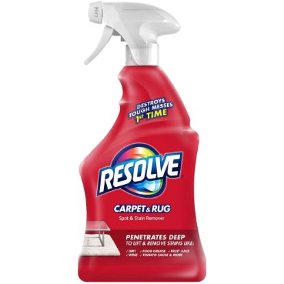 Picture of Resolve Stain Remover Cleaner - For Carpet - 22 fl oz (0.7 quart) - Fresh Scent - 12 / Carton - Light Yellow