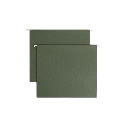 Picture of Smead Hanging Box-Bottom File Folders, 2in Expansion, Letter Size, Standard Green, Box Of 25