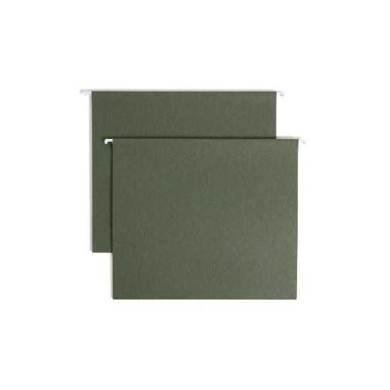 Picture of Smead Hanging Box-Bottom File Folders, 2in Expansion, Letter Size, Standard Green, Box Of 25