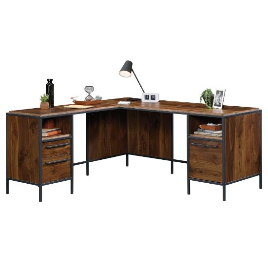 Picture of Sauder Nova Loft 66inW L-Shaped Corner Desk, Grand Walnut