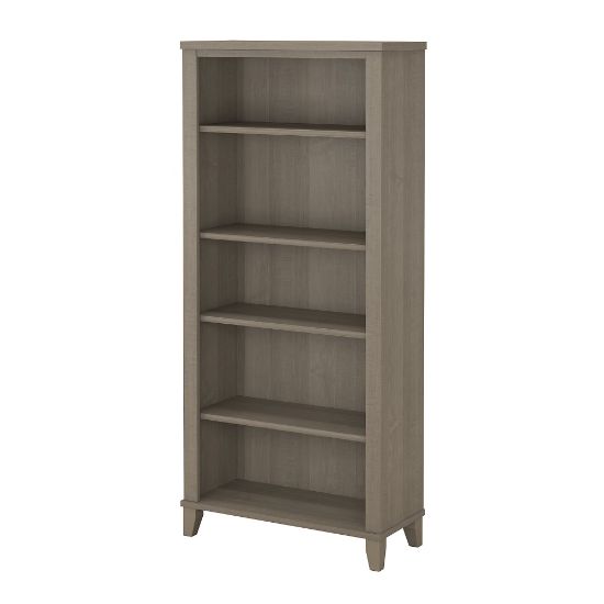 Picture of Bush Business Furniture Somerset 66inH 5-Shelf Bookcase, Ash Gray, Standard Delivery