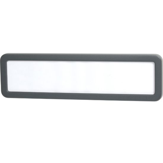 Picture of Office Depot Brand Cubicle Name Plate, 2 5/8in x 9 1/8in x 7/8in, 30% Recycled, Charcoal