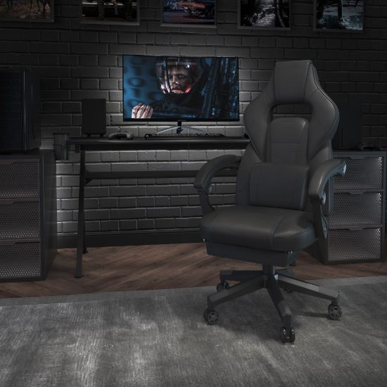 Picture of Flash Furniture X40 Gaming Chair With Fully Reclining Back And Arms, Black