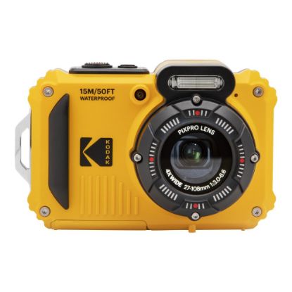 Picture of Kodak PIXPRO WPZ2 - Digital camera - compact - 16.35 MP - 1080p / 30 fps - 4x optical zoom - Wi-Fi - underwater up to 45 ft - yellow