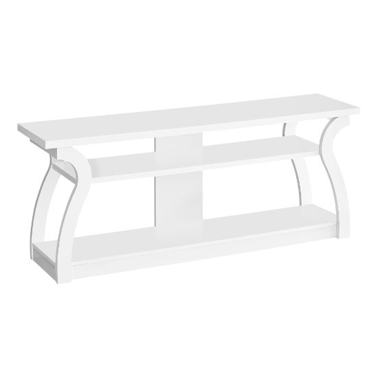 Picture of Monarch Specialties Mullen TV Stand For 58in TVs, White