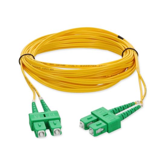 Picture of AddOn 2m SC OS1 Yellow Patch Cable - Patch cable - SC/APC single-mode (M) to SC/APC single-mode (M) - 2 m - fiber optic - duplex - 9 / 125 micron - OS1 - halogen-free - yellow