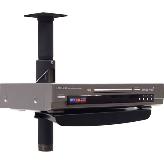 Picture of Chief Component Pole Shelf - For VCR or DVD - Black - Steel - 20 lb - Black