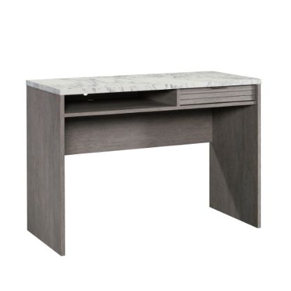 Picture of Sauder East Rock 44inW Writing Desk, Ashen Oak/Faux White Marble