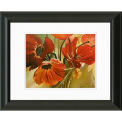 Picture of Timeless Frames Addison Framed Floral Artwork, 16in x20in, Black, Primavera II