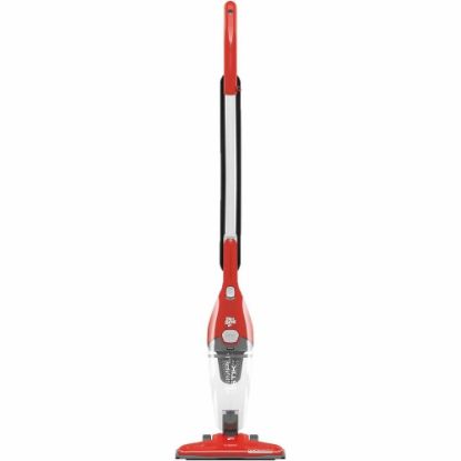 Picture of Dirt Devil Simplistik Plus 3-in-1 Corded Stick Vacuum - 20.29 fl oz - Bagless - Filter, Dirt Cup, Nozzle - 10in Cleaning Width - Carpet, Hard Floor - 18 ft Cable Length - Red