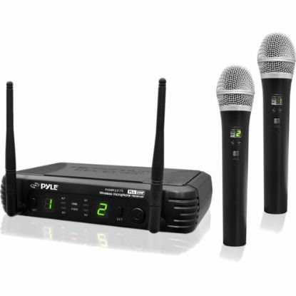 Picture of PylePro Professional Premier Series PDWM3375 Wireless Microphone System - 673 MHz to 697.98 MHz Operating Frequency - 164 ft Operating Range