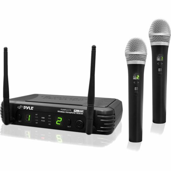 Picture of PylePro Professional Premier Series PDWM3375 Wireless Microphone System - 673 MHz to 697.98 MHz Operating Frequency - 164 ft Operating Range