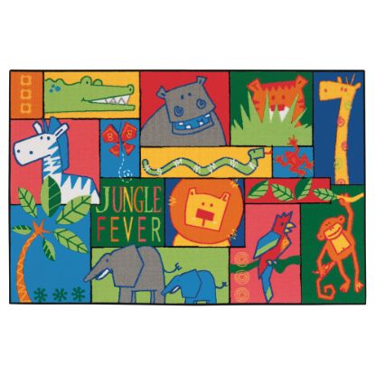 Picture of Carpets for Kids KID$Value Rugs Jungle Fever Activity Rug, 4ft x 6ft , Green