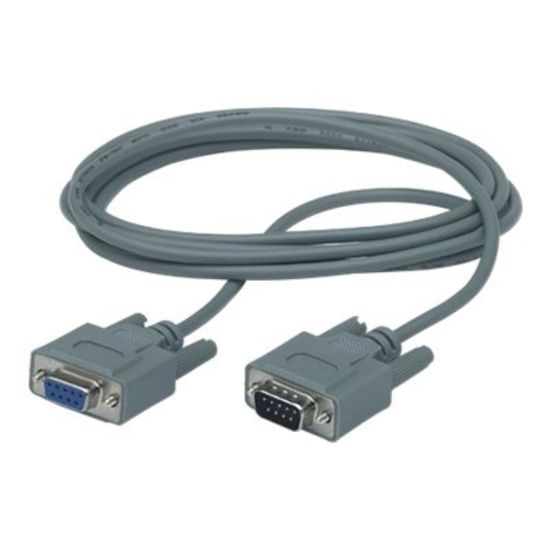 Picture of APC - Serial cable - DB-9 (M) to DB-9 (F) - gray - for P/N: SRV1KA-TW, SRV1KI-TW, SRV2KA-TW, SRV2KI-TW, SRV3KA-TW, SRV3KI-TW, SRV6KI-TW