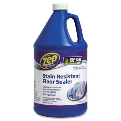 Picture of Zep Stain-Resistant Floor Sealer - 128 fl oz (4 quart) - 4 / Carton - Blue