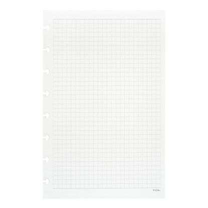 Picture of TUL Discbound Notebook Refill Pages, Junior Size, Graph Ruled, 50 Sheets, White