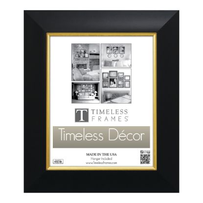 Picture of Timeless Frames Jordan Frame, 8in x 10in, Black/Gold