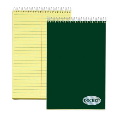 Picture of Premium Steno Pads, 6inx 9in, 100 Sheets, Black/Canary