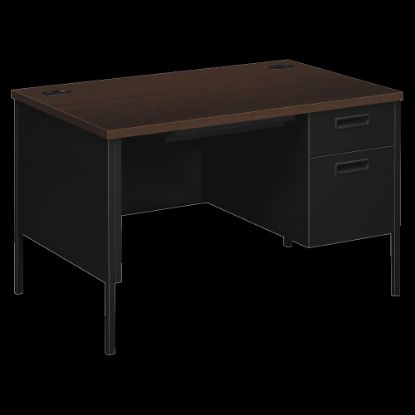 Picture of HON Metro Classic 48inW Right-Pedestal Writing Desk, Mocha/Black