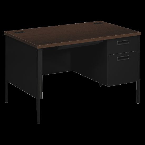 Picture of HON Metro Classic 48inW Right-Pedestal Writing Desk, Mocha/Black