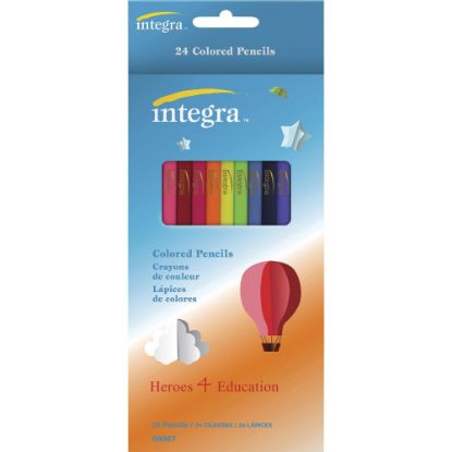 Picture of Integra Colored Pencils, Assorted, Pack Of 24