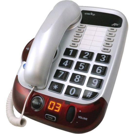 Picture of Clarity Alto Standard Phone - 1 x Phone Line - Speakerphone - Hearing Aid Compatible