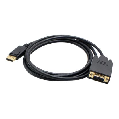 Picture of AddOn 6ft DisplayPort to VGA Adapter Cable - DisplayPort cable - DisplayPort (M) to HD-15 (VGA) (M) - 6.6 ft - active - black