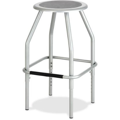 Picture of Safco Diesel Adjustable Height Steel Stool, Silver