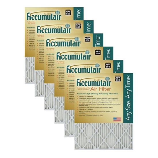 Picture of Accumulair Gold Air Filters, 24inH x 24inW x 2inD, Pack Of 4 Filters