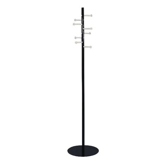 Picture of Safco Spiral-Head Coat Tree, 67in x 15in, Black